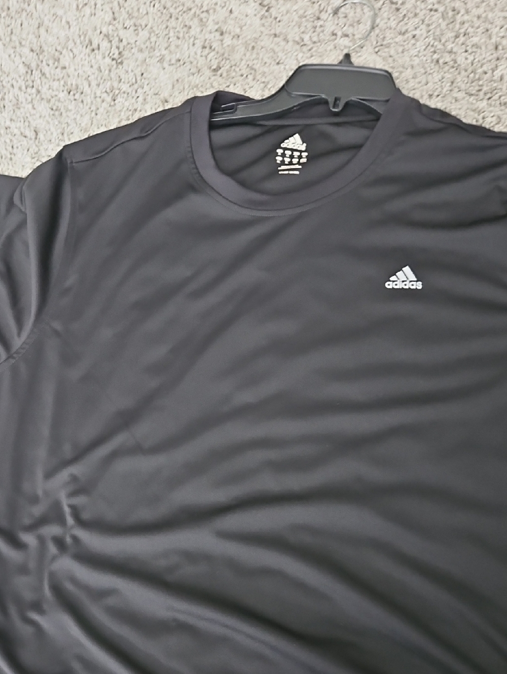 Adidas Men’s Black Performance Crew Neck Shirt